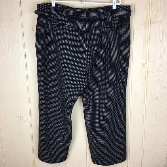 Lane Bryant Knit Mini Dot Wide Leg PANT Belted - Picture 6 of 8